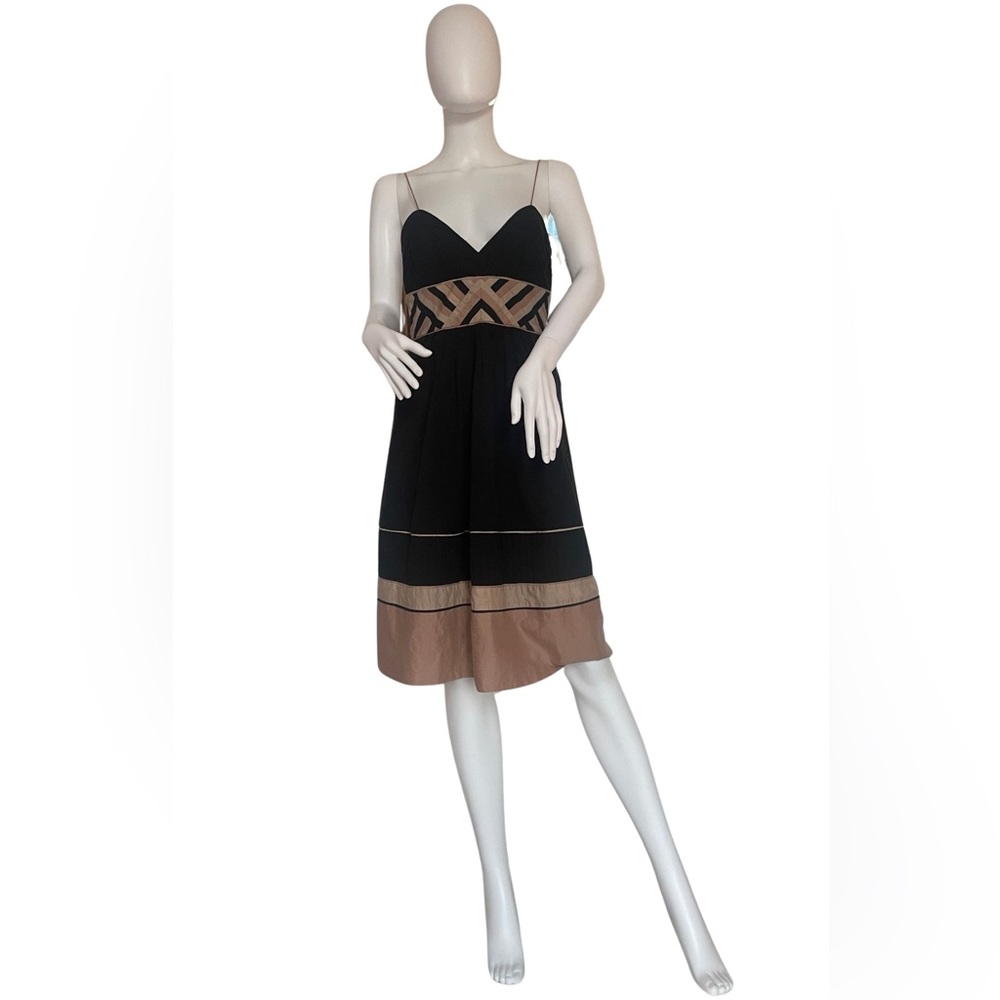 Catherine Malandrino Women's 6 Linen Sun Dress Spaghetti Straps